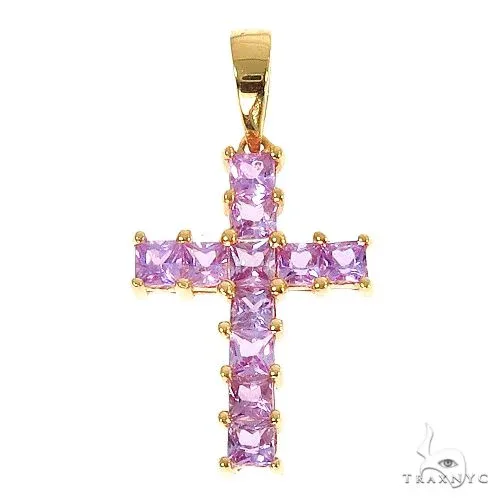 PIA - For Him GEMSTONES Royal Princess Cut Cross 67009 in Rose – Pendant