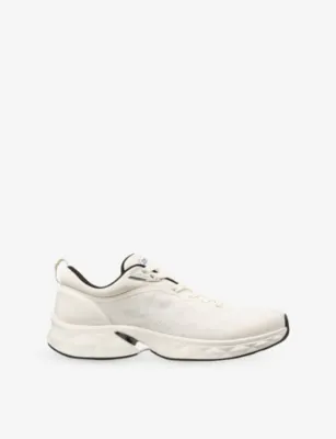 JIMMY CHOO Diamond Run M Knit Jacquard Woven Trainers - EUR 44.5 / 10.5 UK MEN in V LATTE/BLACK MIX – Mens | Trainers | Lace up trainers