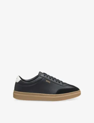 BOSS Tennis Leather Trainers - EUR 42 / 8 UK MEN