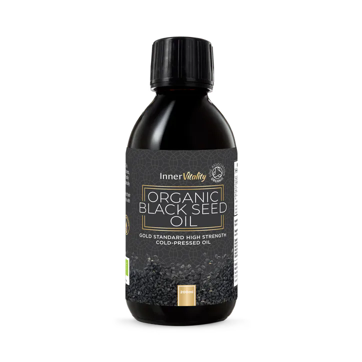 INNER VITALITY Organic Black Seed Oil - 200 ml (gold)