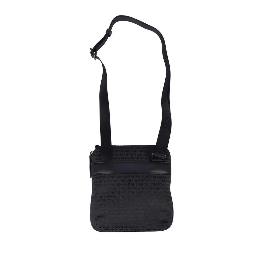 Emporio Armani Allover Lettering Messenger Bag detail 2