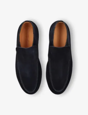 AURELIEN Voyager City Suede Loafers - EUR 43 / 9 UK MEN in Navy, additional product view 2
