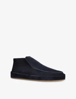 AURELIEN Voyager City Suede Loafers - EUR 43 / 9 UK MEN in Navy, additional product view 3