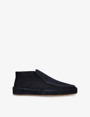 AURELIEN Voyager City Suede Loafers - EUR 43 / 9 UK MEN in Navy – Mens | Loafers