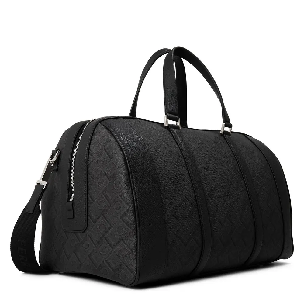 Ferragamo FG Monogram Holdall Sn63 in Nero/Grigio, additional product view 2