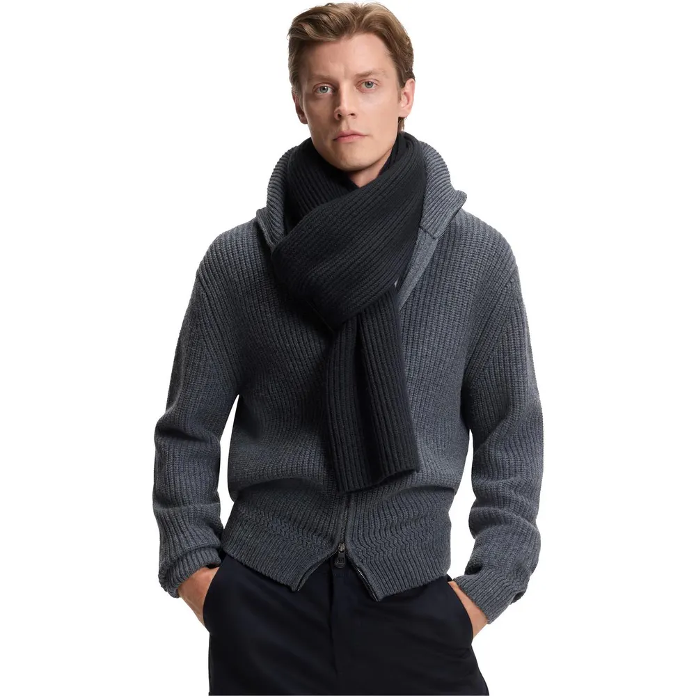 Boss Men's HBB Hero Double Breasted Design Scarf detail 2