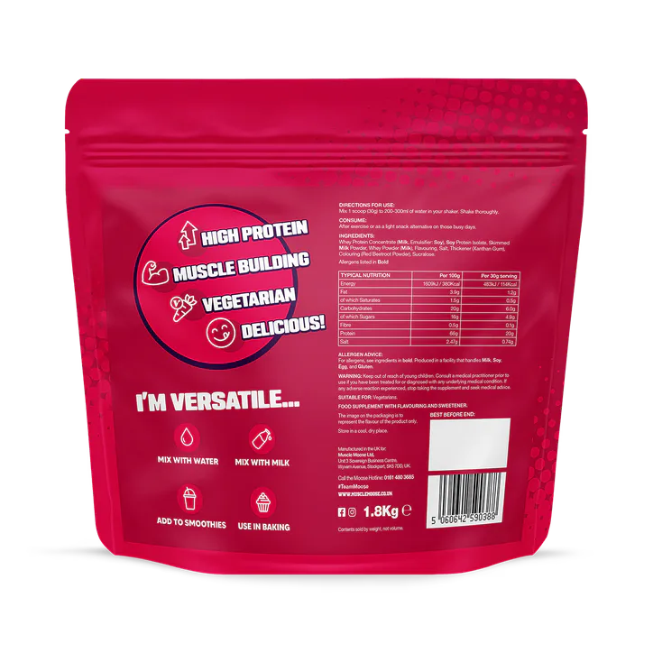 Muscle Moose Supreme Protein - Strawberry 1.8kg detail 2