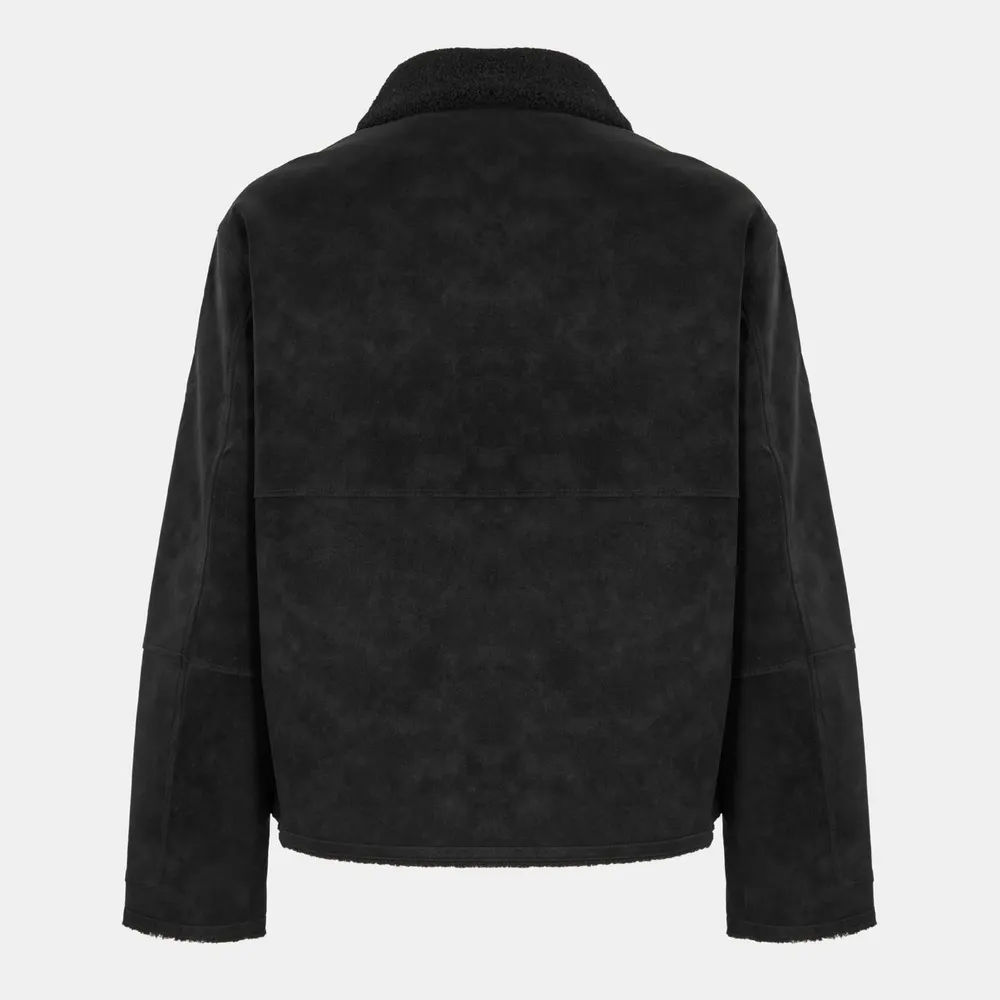 Represent Men's Tailored Fit Shearling Jacket detail 2