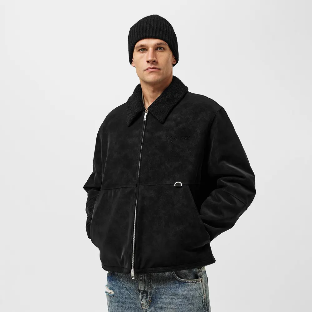 Represent Men's Tailored Fit Shearling Jacket detail 3