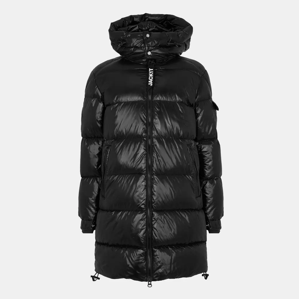 Jack1t Men's Slick Weather Resistant Long Puffer Jacket