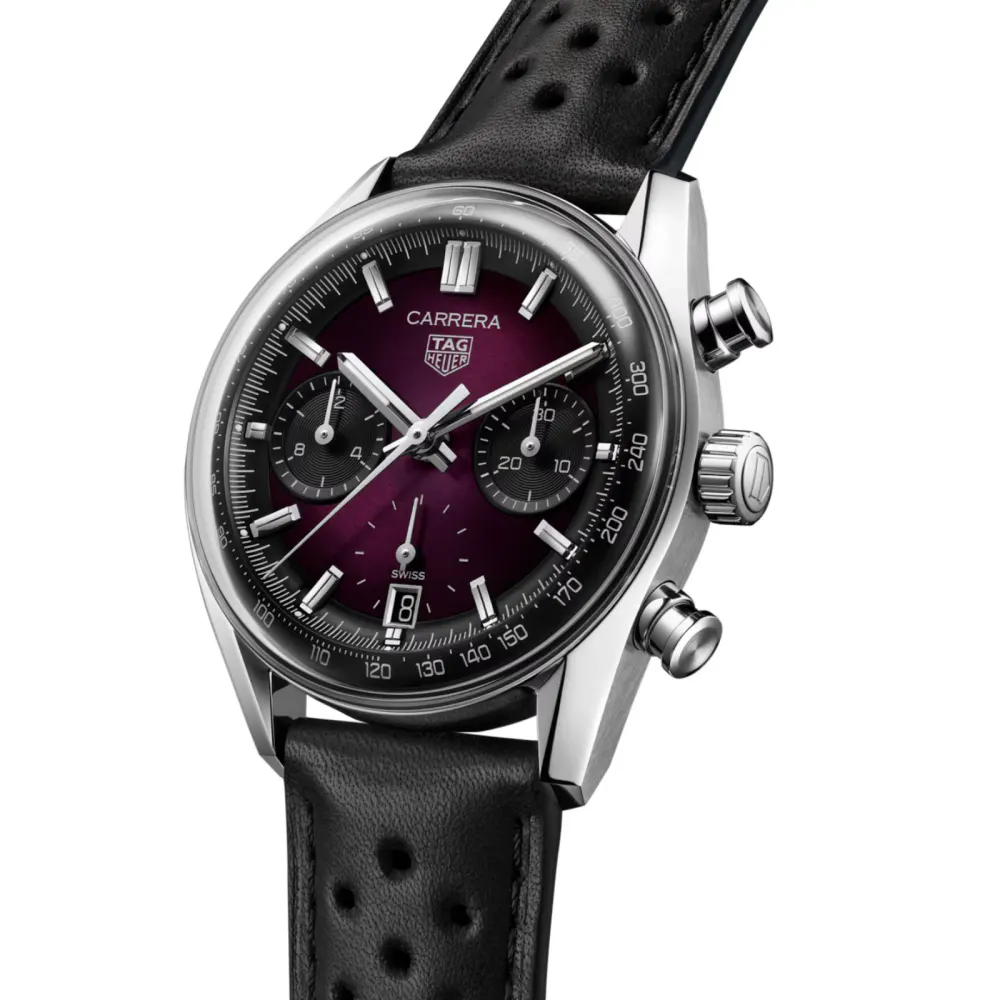 TAG Heuer Carrera Glassbox 39mm Mens Watch Purple in Purple, additional product view 2