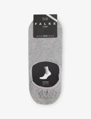 FALKE Step High-Cut Cotton-Blend Socks - Light Greymel. - 5.5-8 detail 2