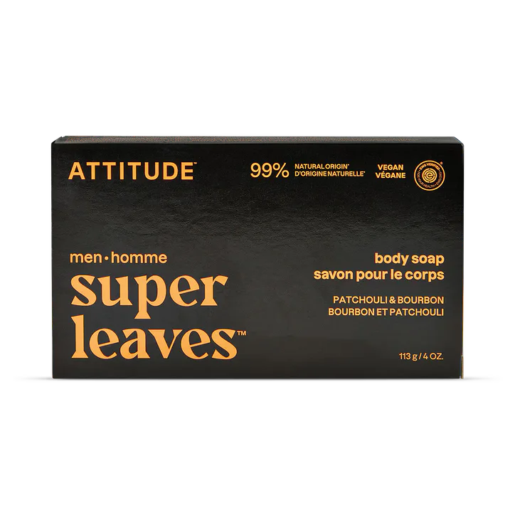 Attitude Men's Body Soap Patchouli & Bourbon