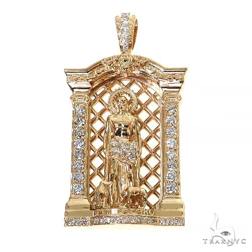RINA - For Him DISCORD MAX Mini St. Lazarus Diamond Pendant 68454 in Rose Gold – Pendant