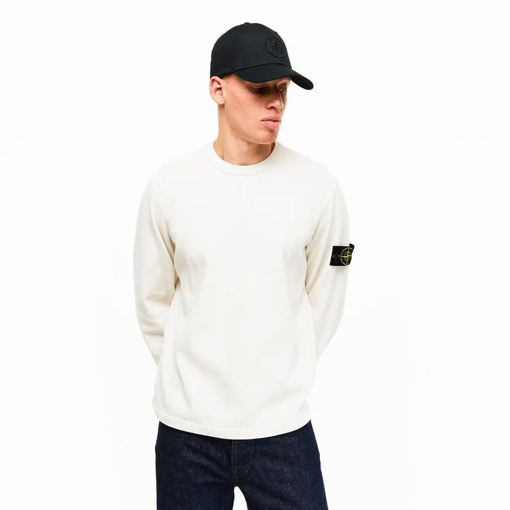 Stone Island Men's Mesh Crew Sweatshirt detail 3