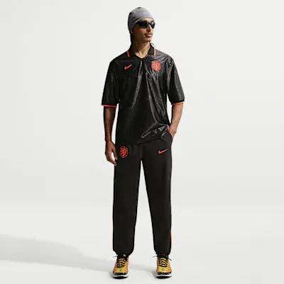 Nike Netherlands Energy Men's Nike Dri-FIT Football Woven Pants - Black/Hyper Crimson