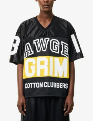 AWGE Cotton Clubbers Football Jersey Top detail 3