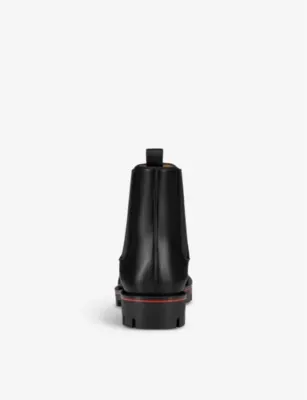 CHRISTIAN LOUBOUTIN Alpinosol leather Chelsea boots - EUR 41 / 7 UK MEN in BLACK, additional product view 3