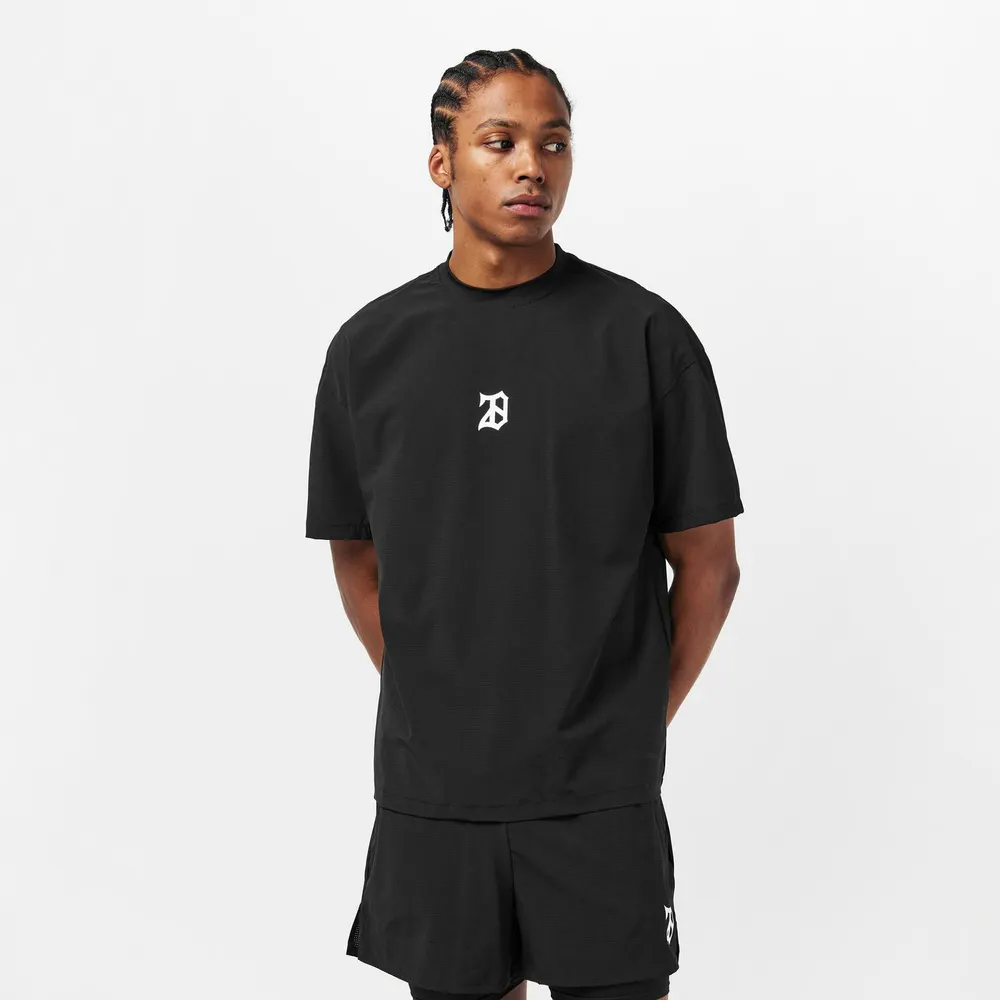28 Club Men's Mesh Short Sleeve Performance Gym Top detail 3