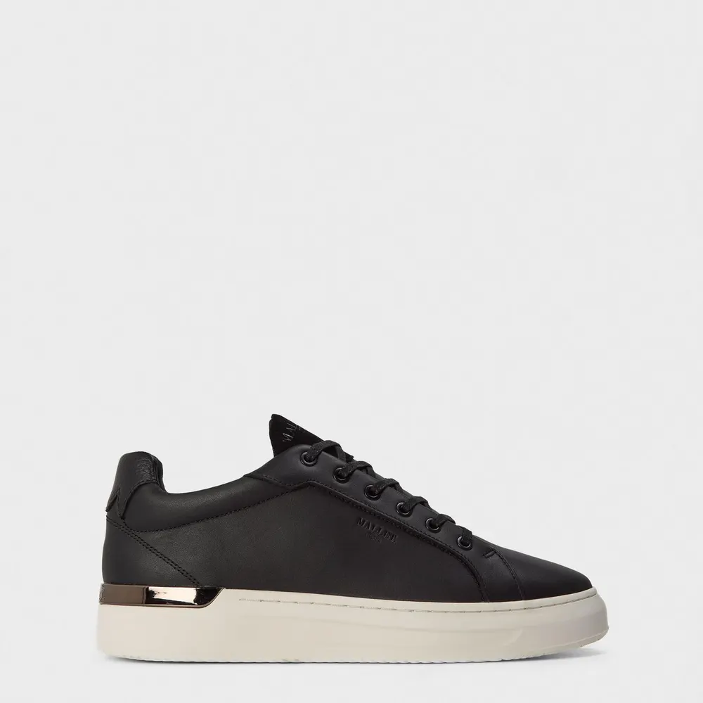 Mallet Grftr Low Trainers in Black Leather – Footwear