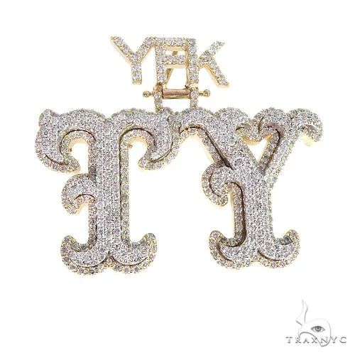 RINA - For Him CUSTOM Custom Made 'TY' Diamond Pendant 66765 in Rose Gold – Pendant