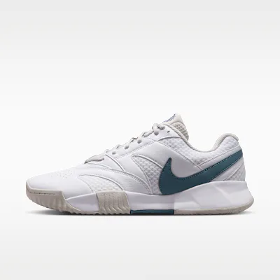 Nike NikeCourt Lite 4 Men's Clay Court Tennis Shoes - White/Light Bone/New Slate/Smoky Blue