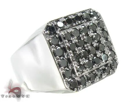 RINA - For Him FACTORY For Him Light Black Diamond 14K White Gold Ring 17927 in Rose Gold / 8 – Ring
