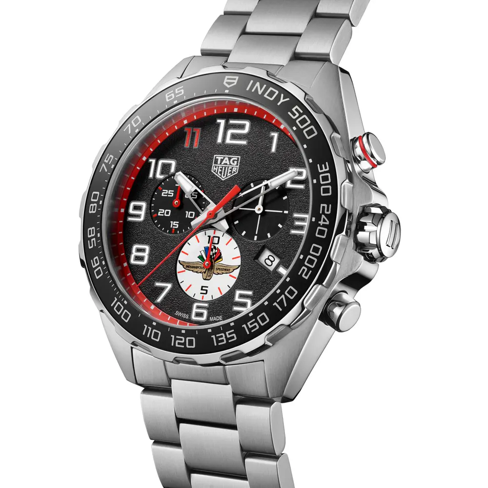TAG Heuer Formula 1 Indy 500 43mm Special Edition Mens Watch Black detail 2