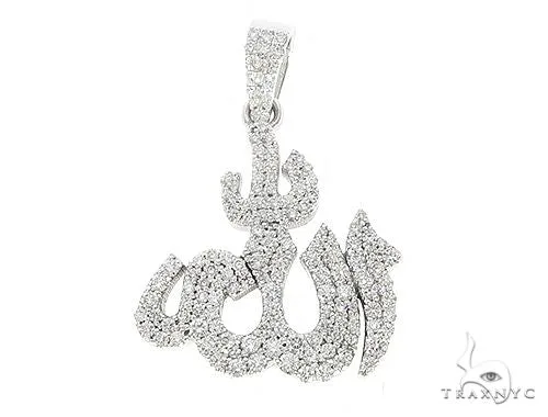 RINA - For Him FACTORY Platinum Diamond Allah Pendant 67550 – Pendant