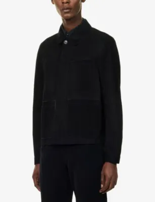 TOM FORD Patch-Pocket Suede Chore Jacket detail 3
