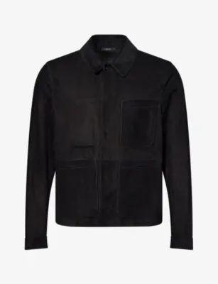 TOM FORD Patch-Pocket Suede Chore Jacket