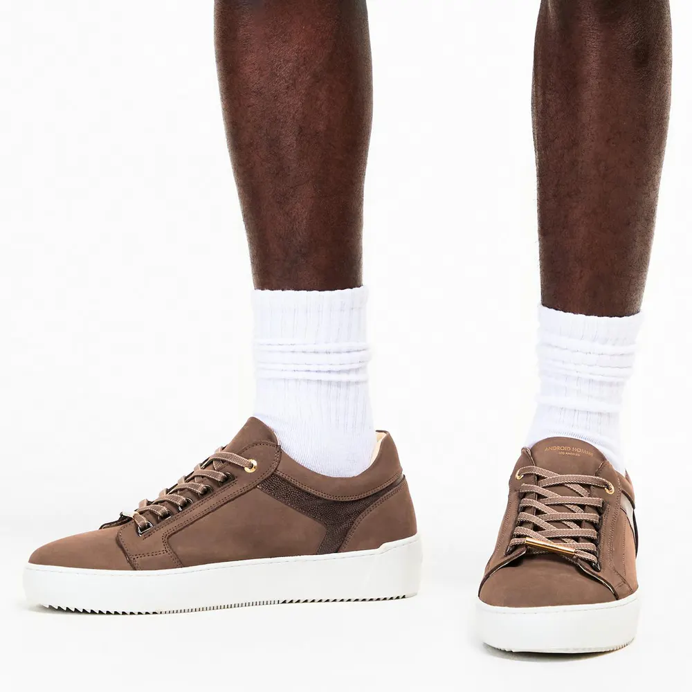 Android Homme Men's Venice CCita Low-Top Trainers in Cocco, additional product view 3