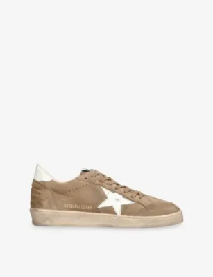 GOLDEN GOOSE Ball Star 55824 Suede Trainers - EUR 44 / 10 UK MEN in BEIGE OTH – Mens | Trainers | Lace up trainers