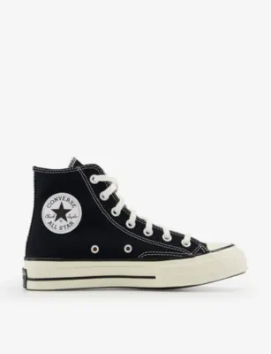 CONVERSE All Star Hi 70 high-top canvas trainers - 11 in BLACK SUEDE – Mens | Trainers | Lace up trainers