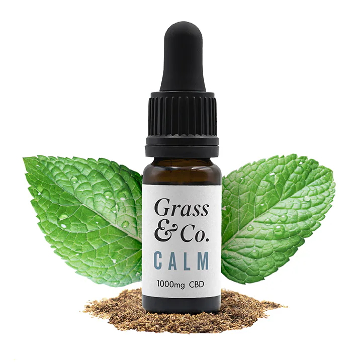 Grass & Co. CALM CBD Consumable Oil 1000mg with Ashwagandha, Chamomile & Mint 10ml detail 2