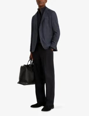 REISS Kyle Gilet-Insert Woven Blazer detail 2