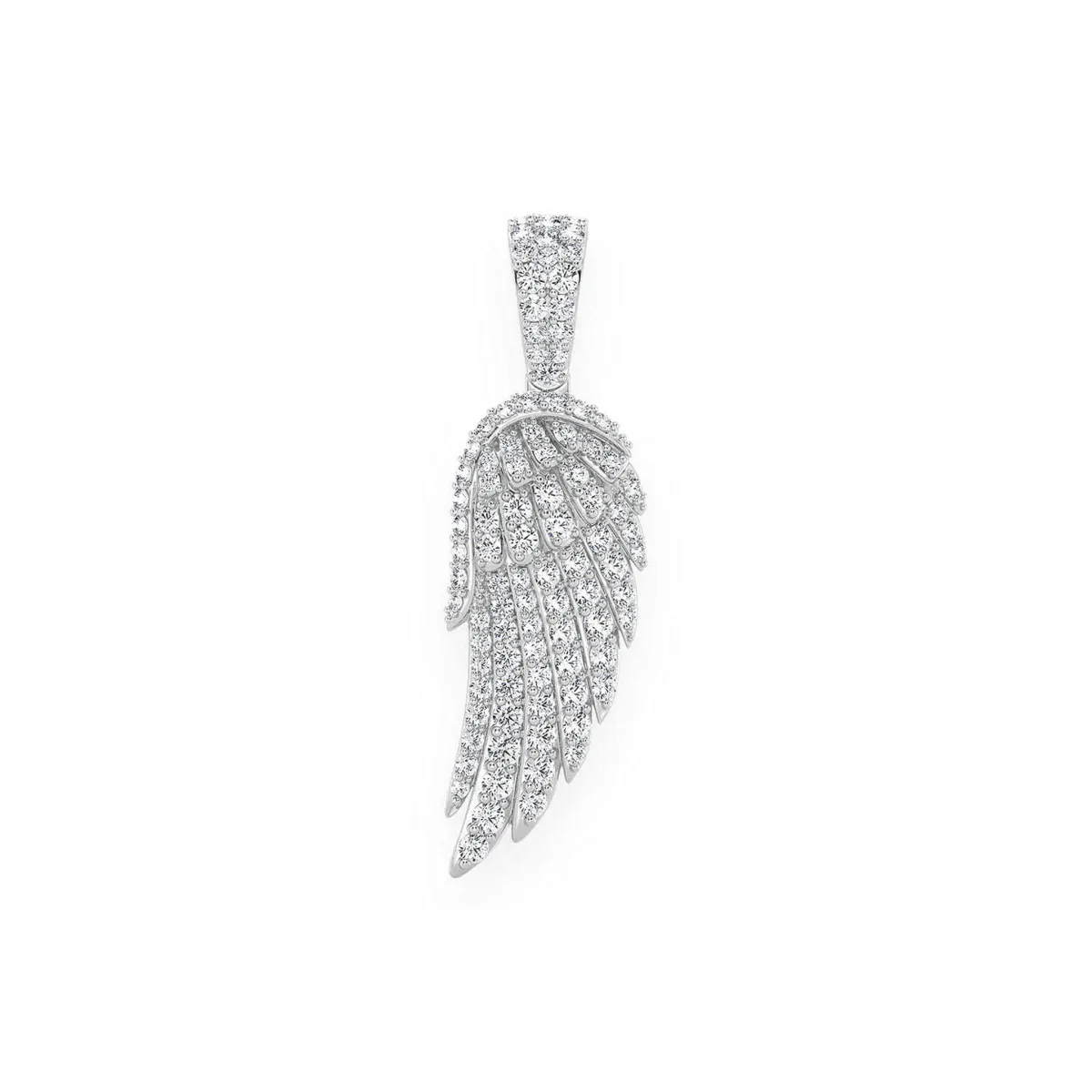 For Him Angel Wing Feather Diamond Pendant in 0.85ctw / Rose Gold – Pendant