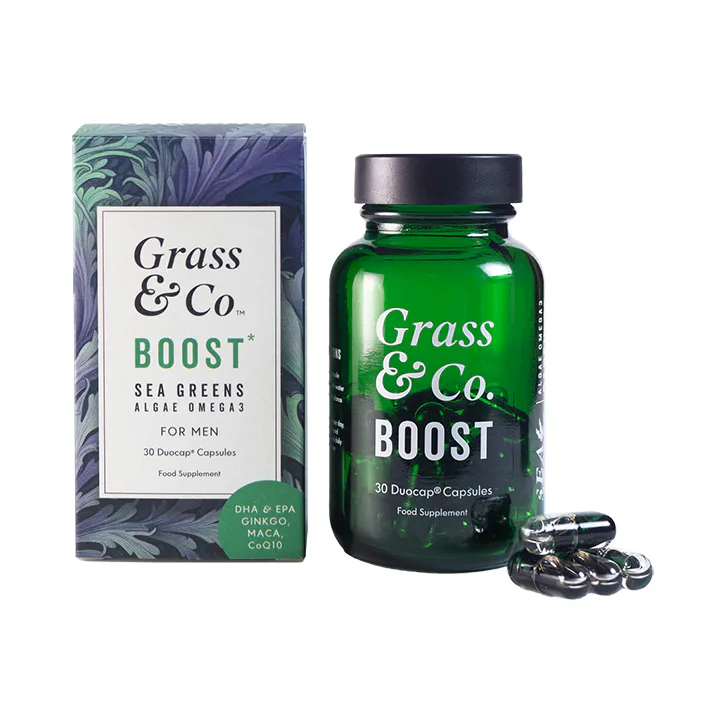 Grass & Co. Grass & Co BOOST Sea Greens Algae Omega-3 for Men 30 Vegan Capsules