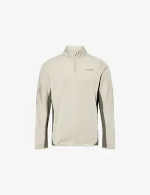 MANORS Quarter-Zip Mid-Layer Stretch-Jersey Top