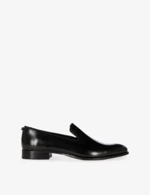 THE KOOPLES Skull-Embellished Leather Loafers - 5 in BLACK – Mens | Loafers