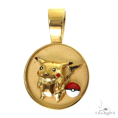 RINA - For Him CUSTOM 24K Gold Pikachu Pendant 69654 in Rose Gold – Pendant