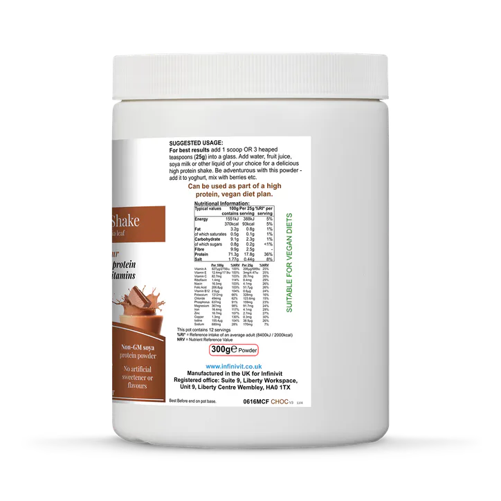 InfiniVit Healthy Meal Shake Chocolate 300 g detail 3