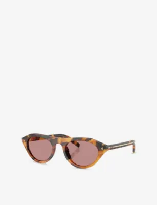 PRADA PR B15SF Irregular-Frame Acetate Sunglasses detail 3