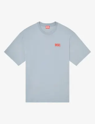 DIESEL Graphic-Logo Print Cotton T-Shirt