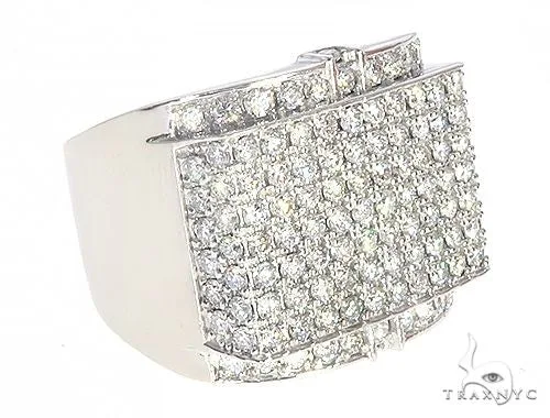RINA - For Him FACTORY 14K White Gold Hip Hop Premiere Ring 65186 in Rose Gold / 9 – Ring