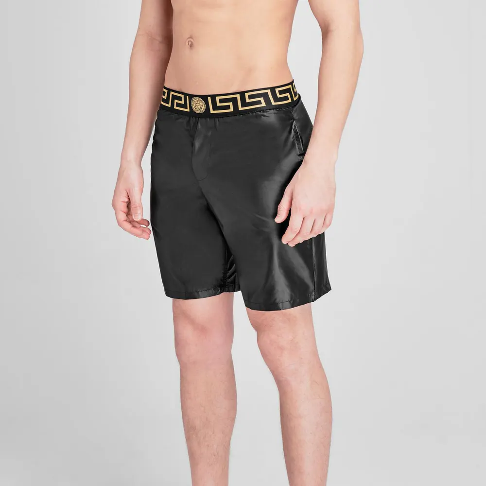 Versace Icon Swim Shorts in Black/Gld A80G, additional product view 3