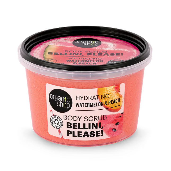 Organic Shop Hydrating Body Scrub Watermelon & Peach 250ml