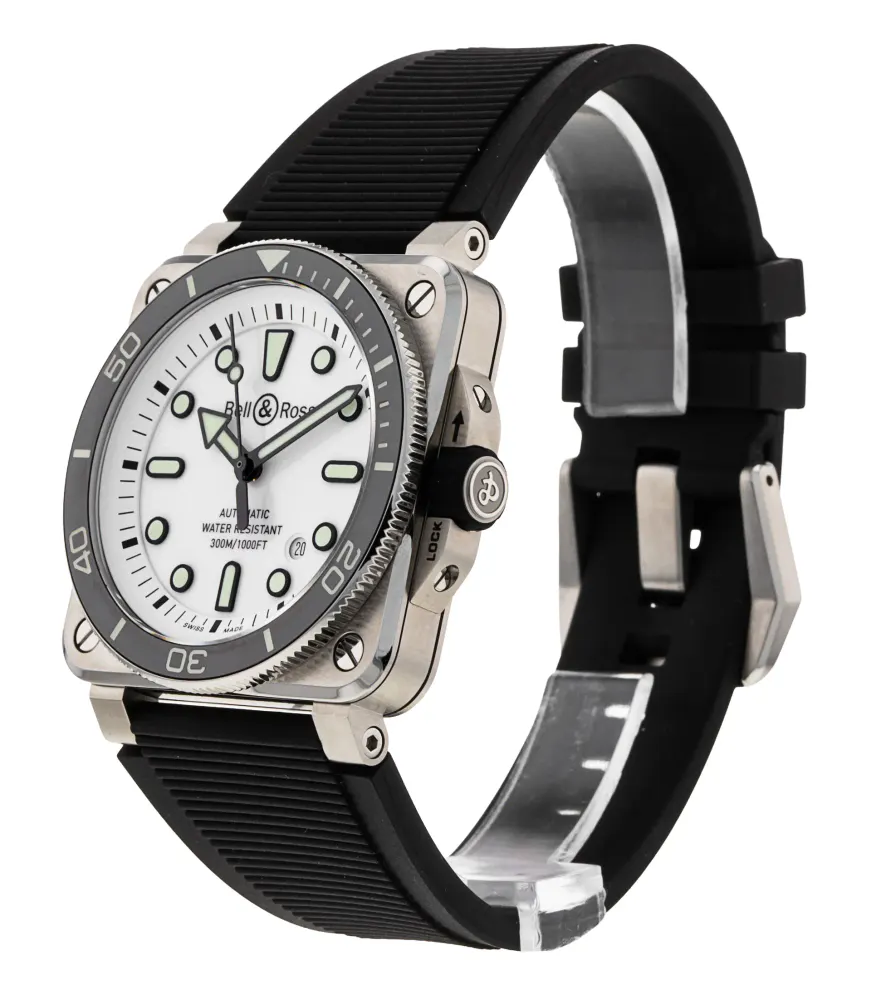 Bell and Ross BR03-92 BR0392-D-WH-ST/SRB — 2025 — Excellent in White, additional product view 2