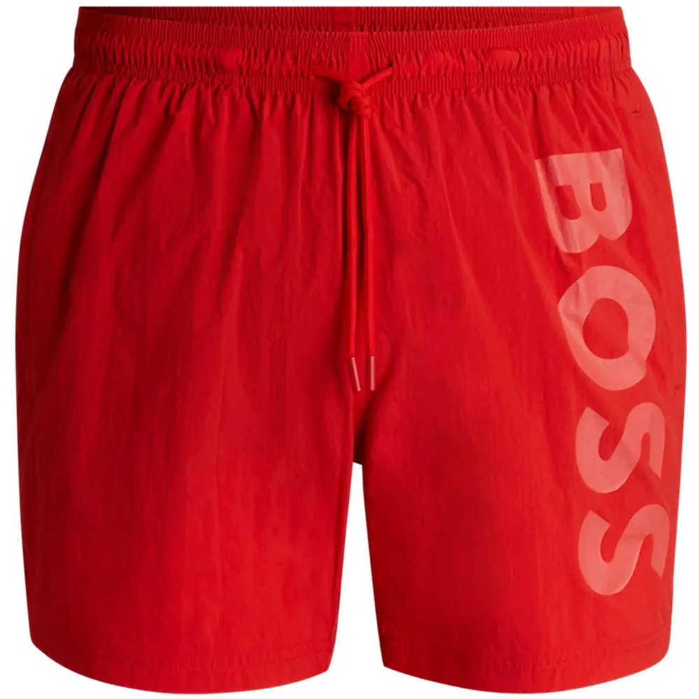 Boss Men's Octopus Swim Shorts, Comfortable Elasticated Waist