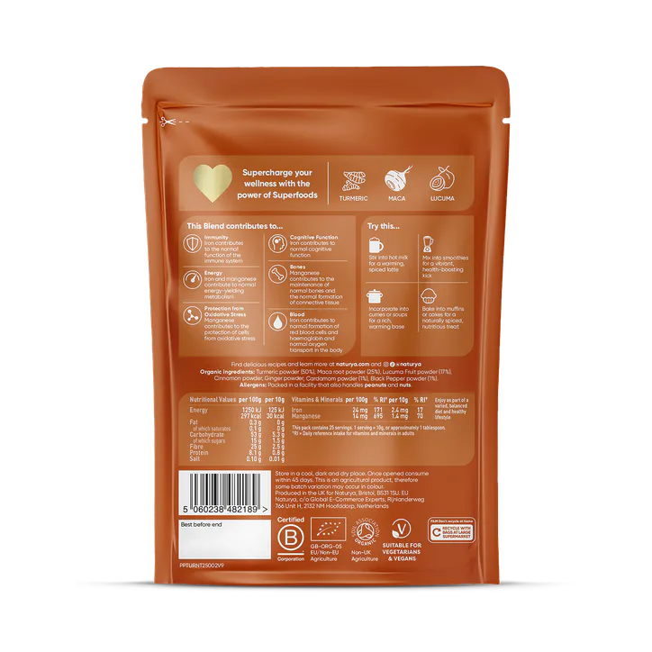 Naturya Organic Turmeric Superblend 250g detail 2